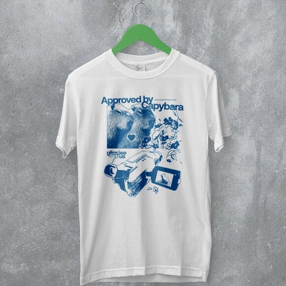 Capybara Approved By Capybara Cute Animal Lover Mammal Graphic Art T-Shirt 166 - Picture 1 of 5